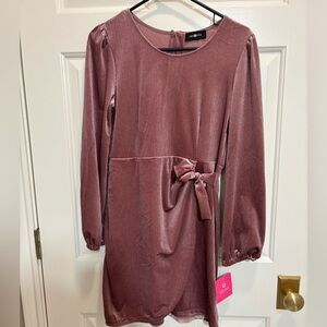 Amy Byer pink mauve glitter dress. Never worn NWT